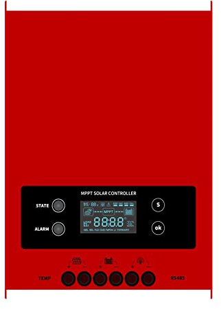 SolaMr MPPT 60A Régulateur de Charge Solaire 12V/24V/48V Contrôleur de Charge de Batterie de Panneau Solaire Intelligent avec Écran LCD et Interface RS485-60A