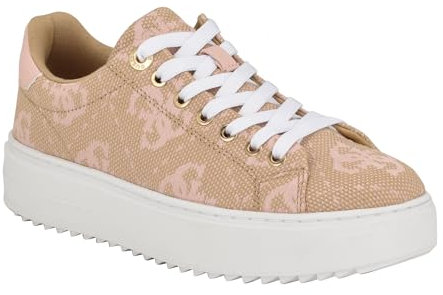 GUESS Denesa, Scarpe da Ginnastica Donna, Beige Cameo 681, 38 EU