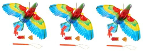 ibasenice 3 Sets Vogelspielzeug Katzen Kätzchen Versorgung Kätzchen Spielzeug Interaktives Vogel Und Katze Elektrisches Vogelspielzeug Für Hängendes Spielzeug