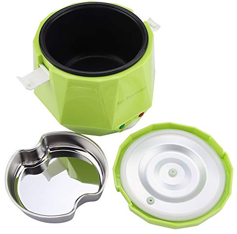 Olla Arrocera Eléctrica Portátil De 1,3 Litros Para Coche, Vaporera De Alimentos, 12 V, 100 W, Olla Arrocera Eléctrica Portátil, Olla Arrocera Eléctrica, Vaporera Eléctrica Para Alimentos(green)
