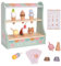 Heladería de Madera, Juguete de Helado, Juguete de Madera, Tienda de Helados con Accesorios, Juego de imitación, Juguete Montessori, Juego Creativo, Regalo para niños y niñas de 3 Anos y más