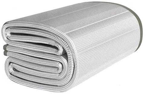 Camping Matte aus Aluminiumfolie Ultraleicht Bodenmatte 7mm Faltbare Zeltmatte Schlafmatte Wärmeisolierend Camping Matte Ultraleicht Isolierdeck(3m x 2m)