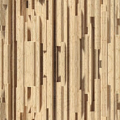 ANLIKY-Pro Papier peint autocollant 3D effet bois, effet 3D effet ombre légère, 44X600CM film décoratif amovible pour meubles et armoires