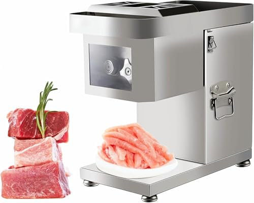 1500W Commercial Meat Cutter Machine, Electric Meat Slicer Shredder Processor Cutting Machine, for Beef Pork Vegetable Fruits, CE/FCC/CCC