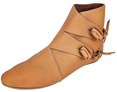 Vehi Mercatus Chaussures viking cousues réversibles type Jorvik marron naturel, marron, 41 EU