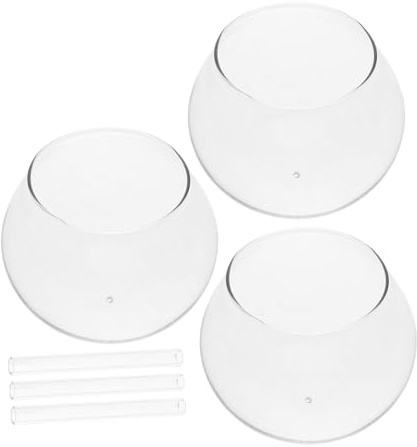 TOPPERFUN Japanisches Windspiel Glas Windglocke Transparent 7X5X5 cm DIY Bastelset Garten Deko Windspiel-Anhänger Für Außenbereich Und Innenbereich