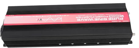 Generic Onduleur à Onde Sinusoïdale Pure, Chargeur d'Onduleur Solaire Sûr de 1300W pour Voiture (60 V CC à 220 V CA)