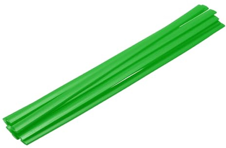 sourcing map 8 aste di saldatura in plastica verde, 9,5 mm x 250 mm, nastro piatto in HDPE, striscia di saldatura in plastica per la riparazione di serbatoi d'acqua, carrelli elevatori, pallet, bidoni