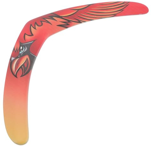 Milisten Boomerang Volant Sportif en Eva Rouge, Jouet à Lancer et Attraper pour Adultes, Jeu de Plein Air Professionnel pour Coordination et Loisirs en Extérieur