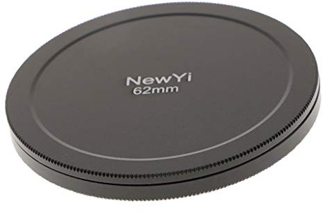 FVDPWYE Coperchio di Protezione in Metallo per Filtro Obiettivo Fotocamera da 62 Mm, Nero