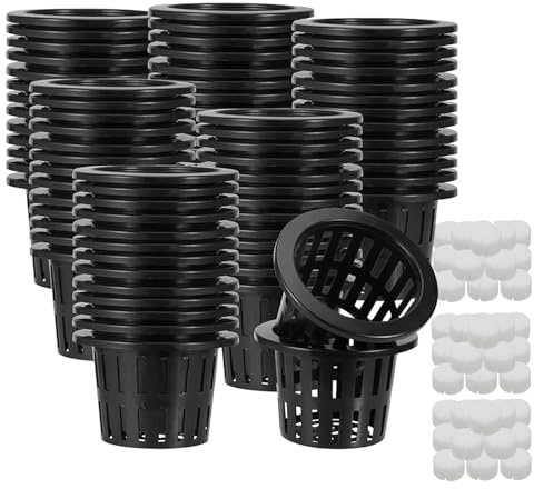 Générique Hydroponische Töpfe – 50-teiliges Anzucht-Set | Behälter für den Innenbereich und die städtische Landwirtschaft | Ideal für das ganze Jahr über Salat, Erdbeeren und See