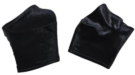 KESOTO 2 Piezas Fundas Zapatos Pole Dance Protectoras Antirrayaduras Terciopelo Elástico Antideslizante Adecuadas para Práctica Ropa Escénica, Black L
