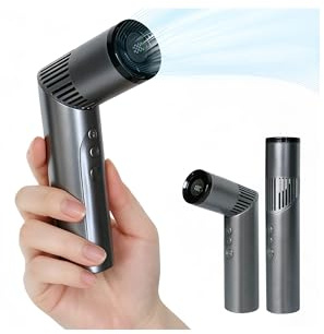 MUMUWIND Ventilador Portátil, Mini Ventilador Recargable, Ventilador de Mano,Ventilador Bateria 3000mAh, Portable Fan Incluye linterna, ideal para viajes, actividades al aire libre y acampadas (gray)