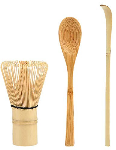 LEMESO Kit de Té Matcha Japonesa - Batidor y Cuchara para Matcha Herramienta de Bambú Chasen
