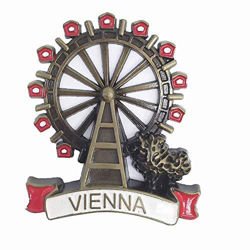 Wien Österreich 3D Metall Kühlschrank Magnet Tourist Souvenir Geschenk Sammlung Heim & Küche Dekoration Magnet Aufkleber Wien Kühlschrank Magnet