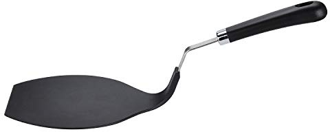 TENTA KITCHEN Grip-EZ Premium Chef Series Round Flexible Large Spatula Pancake Spatula,Pancake Flipper,Egg Turner, and Omelet Spatula-Heat Resistant，Black