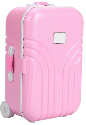 Mini-Kofferspielzeug, Mädchenliebe Plastik Spielzeug für Kinder, Compact Design, Pink, für Kleinkind, Mini Koffer, Reisen, Schule, Party