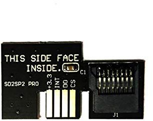 SHEAWA Professional Micro SD Card Adapter TF Card Reader for Game Cube SD2SP2 SDLoad SDL Adapter (Black)