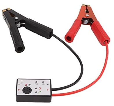 Akozon Automotive Surge Protector, Anti Zap Surge Protector Svetsöverspänningsskydd Ren Kopparklämma med LED-indikator Universal för 12/24V on