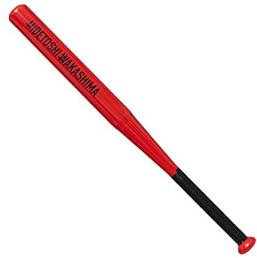 HIDETOSHI WAKASHIMA® Tokyo basebollträ av rostfritt stål, legerat stål. Lämplig för nybörjare, hobbyspelare och proffs, längd: 28 tum (0,71 m), vikt: 980 g, i många färger (röd)