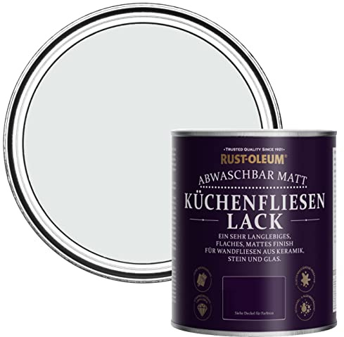 Rust-Oleum abwaschbare Küchenfliesenlack in hellgrau mit Matt Finish - Monaconebel 750ML