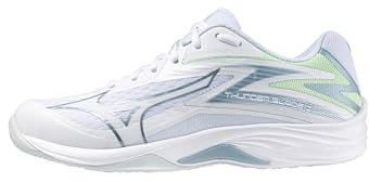 Mizuno Thunder Blade ZVolleyball für Damen, White Gridge Patinagreen, 42.5 EU