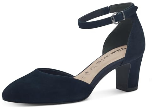 Tamaris Escarpins Femme à Talon Bloc Cuir