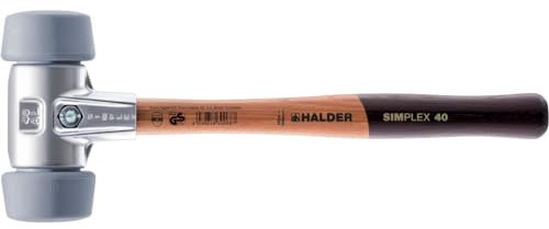 Simplex Schonhammer, 50:40, TPE-mid; mit Aluminiumgehäuse und hochwertigem Holzstiel | D=50 mm | 3103.051