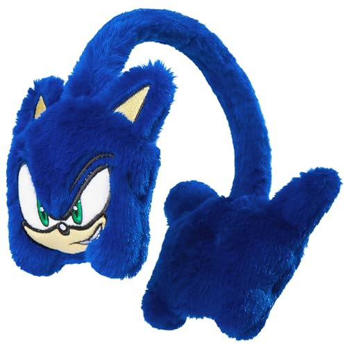 SONIC THE HEDGEHOG Paraorecchie Pelose Ragazzo, Scalda Orecchie - Regalo Ragazzo