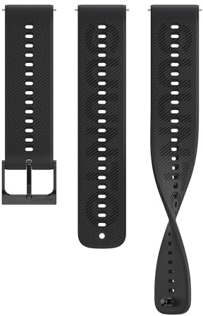 SUUNTO 22 ATH6 Correa de Silicona Compatible con Race S, Race, Vertical, 9 Peak Pro, 9 Peak, 5 Peak, Correa de Reloj de Repuesto de Silicona Suave 22 mm S+M