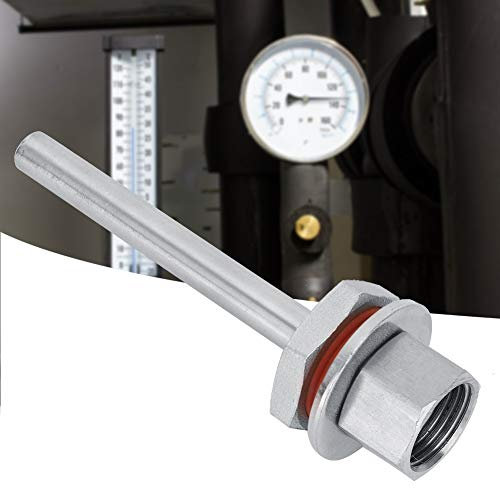 Puits Thermométrique de Brassage, Puits Thermométrique Pratique en Acier Inoxydable Protège le Thermomètre de Réfrigération des Aliments pour le Traitement Pétrochimique/chimique