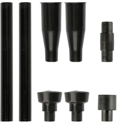 Tabanzhe Set di 8 testine in plastica per fontana, kit pompa per fontana da giardino, teste a cascata, accessori per pompe sommergibili per laghetti, acquari e piscine (nero)