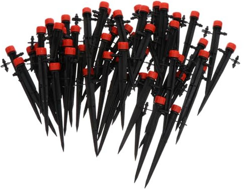 BESPORTBLE 50pcs Irrigation Dripper Watering Nozzle for Garden Degrees Adjustable Sprinkler Irrigation Fittings for Plants