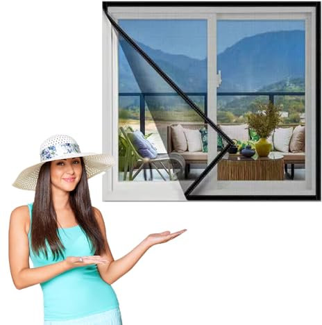 85x200cm,Fliegengitter für Dachfenster, Insektenschutz, UV-stabil, einfache Montage ohne bohren, inkl. Klebestreifen