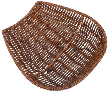 TIDTALEO Cesta Plastica Intrecciata Imitazione Rattan Per Verdure e Frutta Organizer Multiuso Per Cucina e Tavolo Cestino Decorativo Per Snack e Pane Piccola