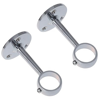 IMIKEYA 2 Stück Kleiderstangenhalterung Metall 25mm Für Garderobenstangen Wandmontage Stabil Für Schrank Badezimmer Schlafzimmer