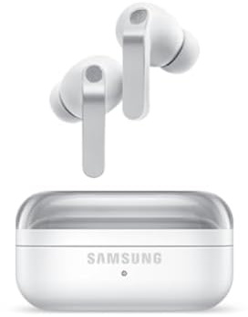 Samsung Galaxy Buds4 Pro Bluetooth Headphones, White, Metal Body, 2-Way Speaker & Dual Amplifier, Improved ANC, Adaptive Noise Control