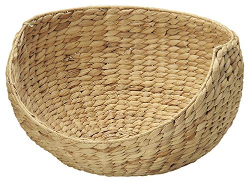 Chidorisangyou HC-035NA Basket, Natural, Φ15.7 x H9.4 inches (40 x 24 cm), Water Hyacinth Basket