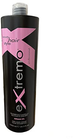 extremo Argan Shampoo für trockenes und krauses Haar - 1 Liter - Made in Italien