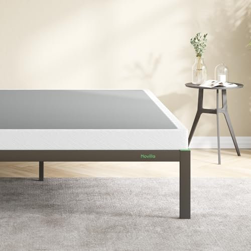Novilla Twin Boxspring Boxspringstützen aus Metall, 10,2 cm für alle Arten von Matratze/Extra Starke Unterstützung & rutschfest, Kein Lärm, Einfache Montage