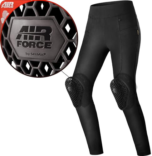 SHIMA Damen Cruz 2.0 Motorrad Leggings, Schwarz, L EU