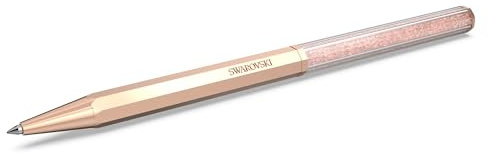 Swarovski Crystalline Kugelschreiber aus Kristalle, Roségold-Legierungsschicht, Farbe: Rosé, Länge: 14.5 cm, Breite: 0.8 cm, 5654065