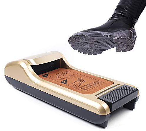 Dispenser automatico per copriscarpe per casa, negozio, ufficio - Copriscarpe usa e getta, macchina avvolgitrice per scarpe con dispenser automatico di pellicola per scarpe