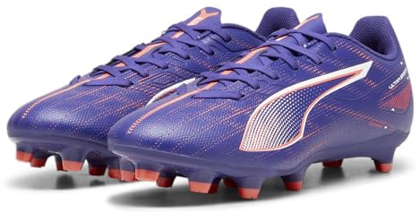 Puma Women Ultra 5 Play FG/AG WN's Soccer Shoe, Lapis Lazuli-Puma White-Sunset Glow, 37 EU