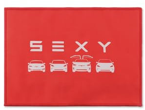 KRHINO Coche Bayetas para Tesla Model 3 Y S X, Paño de Lavado de Microfibra, Toalla de Secado de Coche Súper Absorbente para Limpieza y Secado de Coches, Accesorios de Limpieza de Coche,-Red