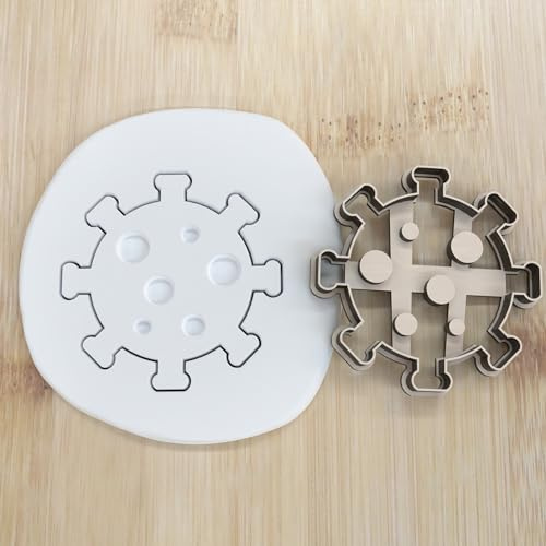 Virus cookie cutter Fondant Keksstempel/Ausstechform keksausstecher PLA ca.8cm