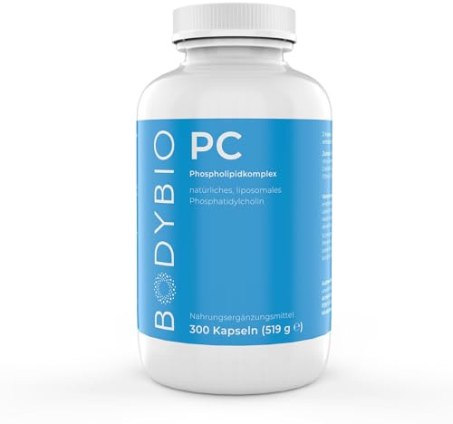 BodyBio PC Phospholipidkomplex liposomal 300 Kapseln - 519 g (Phosphatidylcholin und andere Phospholipide)