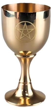 Kelchbecher Kommunion Kelch Königlicher Messing Kelch Goldener Kelch Weingläser Fantasy Dungeons Weinkelch Weingläser Kommunion Dekoration für Kirche Spirituelle Enthusiasten Astrologie