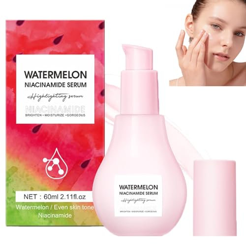 Wassermelone Niacinamide Moisturize Serum,Moisturizing Facial Serum with Hyaluronic Acid Glycerin Vitamin E, Wassermelone Dew Drops, Dew Drops Face Serums for Skin Care