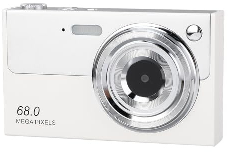 4K 68MP Digitalkamera, 16-facher Digitalzoom, Autofokus, Anti-Shake-WLAN, Point-and-Shoot-Vlogging-Kamera mit MP3, 32 GB SD-Karte, 2,8-Zoll-Bildschirm, Kompakte Kleine Kamera